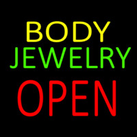 Body Jewelry Open In Block Enseigne Néon