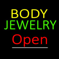 Body Jewelry Open Red Enseigne Néon