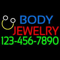 Body Jewelry With Phone Number Enseigne Néon