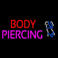 Body Piercing Logo Enseigne Néon