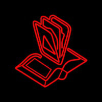 Books Logo Enseigne Néon
