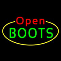 Boots Open With Border Enseigne Néon