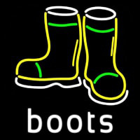 Boots With Logo Enseigne Néon