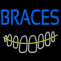 Braces With Teeth Enseigne Néon