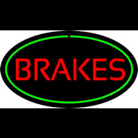 Brakes Green Oval Enseigne Néon