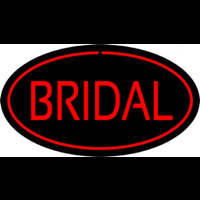 Bridal Block Oval Red Enseigne Néon