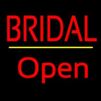 Bridal Yellow Line Open Enseigne Néon