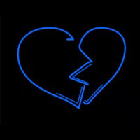 Broken Heart Enseigne Néon