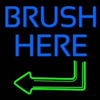 Brush Here Enseigne Néon