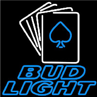 Bud Light Cards Beer Sign Enseigne Néon