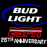 Bud Light ESPN Beer Sign Enseigne Néon