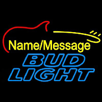 Bud Light Electric Guitar Beer Sign Enseigne Néon