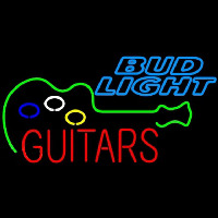Bud Light Guitar Flashing Beer Sign Enseigne Néon