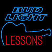 Bud Light Guitar Lessons Beer Sign Enseigne Néon