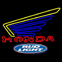 Bud Light Logo Honda Motorcycles Gold Wing Beer Sign Enseigne Néon