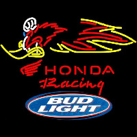 Bud Light Logo Honda Racing Woody Woodpecker Crf 250450 Beer Sign Enseigne Néon
