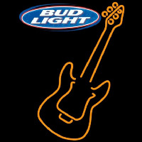 Bud Light Only Orange Guitar Beer Sign Enseigne Néon