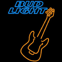 Bud Light Only Orange Guitar Beer Sign Enseigne Néon