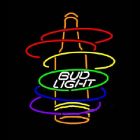 Bud Light Rainbow Bottle Enseigne Néon