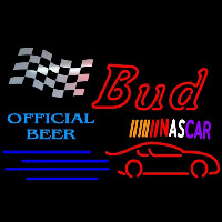 Bud NASCAR Official Enseigne Néon