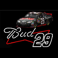 Bud with 29 Nascar Enseigne Néon