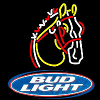Budlight Logo Horse Beer Sign Enseigne Néon