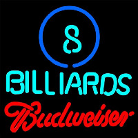 Budweiser Ball Billiards Pool Beer Sign Enseigne Néon