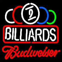 Budweiser Ball Billiards Te t Pool Beer Sign Enseigne Néon