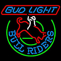 Budweiser Bud Light Bull Riders Beer Sign Enseigne Néon