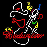 Budweiser Cowboy Guitar Enseigne Néon