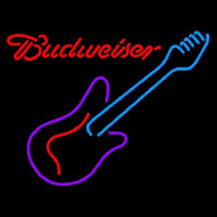 Budweiser Guitar Purple Red Beer Sign Enseigne Néon
