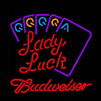 Budweiser Lady Luck Series Enseigne Néon