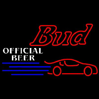 Budweiser Offical Nascar 2 Beer Sign Enseigne Néon