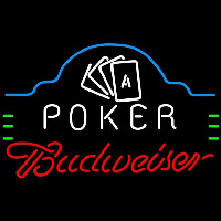 Budweiser Poker Ace Cards Beer Sign Enseigne Néon