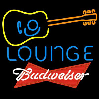 Budweiser Red Guitar Lounge Beer Sign Enseigne Néon