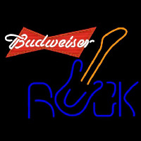 Budweiser Red Rock Guitar Beer Sign Enseigne Néon