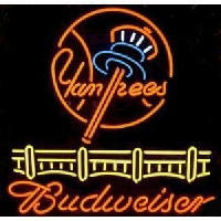 Budweiser Yankees Beer Bar Pub Enseigne Néon