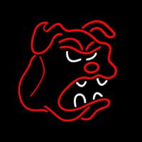 Bull Dog Logo Enseigne Néon