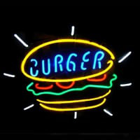 Burger Food Magasin Entrée Enseigne Néon