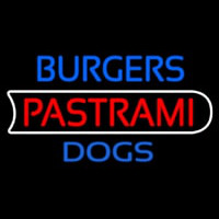 Burgers Pastrami Dogs Enseigne Néon