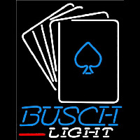 Busch Light Cards Beer Sign Enseigne Néon