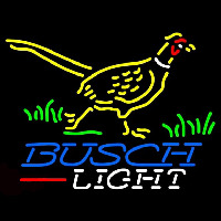 Busch Light Pheasant Beer Sign Enseigne Néon
