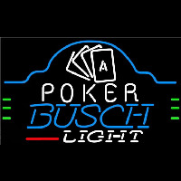 Busch Light Poker Ace Cards Beer Sign Enseigne Néon
