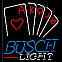 Busch Light Poker Series Beer Sign Enseigne Néon