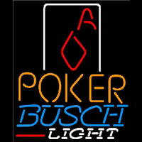 Busch Light Poker Squver Ace Beer Sign Enseigne Néon