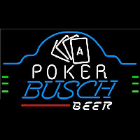 Busch Poker Ace Cards Beer Sign Enseigne Néon