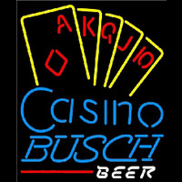 Busch Poker Casino Ace Series Beer Sign Enseigne Néon