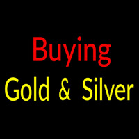 Buying Gold And Silver Block Enseigne Néon