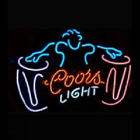 COORS LIGHT DRUM Enseigne Néon