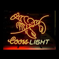 COORS LIGHT LOBSTER Enseigne Néon